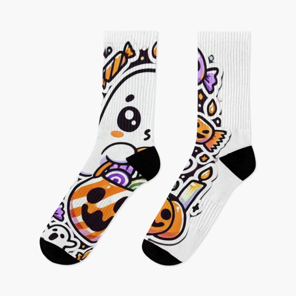 Item preview, Kawaii Ghost Trick-or-Treat designed and sold by JavisSRDesign.