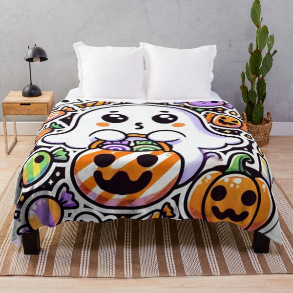Item preview, Kawaii Ghost Trick-or-Treat designed and sold by JavisSRDesign.