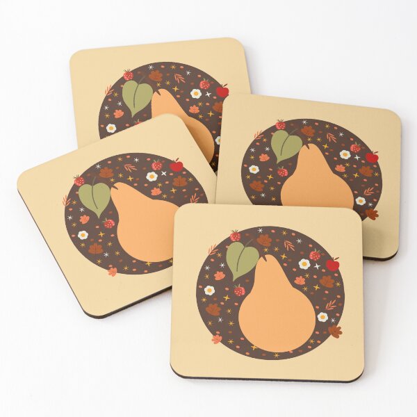 Item preview, Autumn Pear & Strawberry Charm designed and sold by Tulip Creators by This Definition.