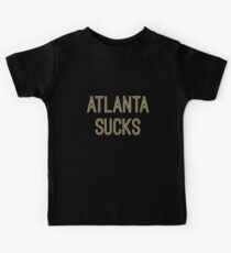 Atlanta Sucks (Old Gold Text) Kids Tee