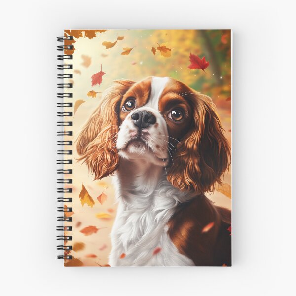 Item preview, Cavalier King Charles Spaniel in Autumn designed and sold by PetsArt.