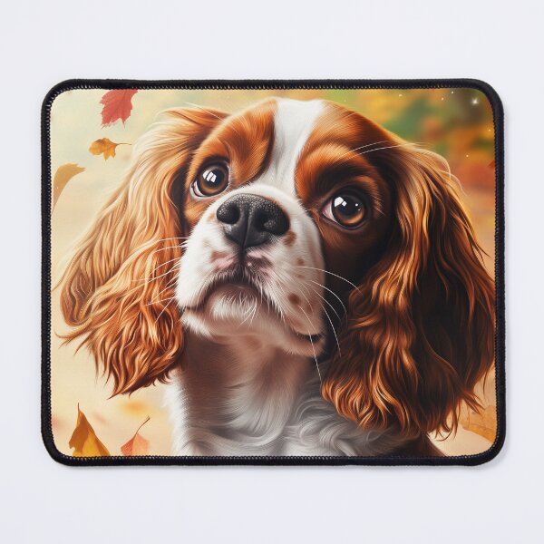 Item preview, Cavalier King Charles Spaniel in Autumn designed and sold by PetsArt.
