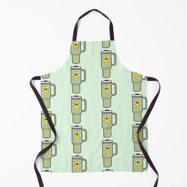 Item preview, Green 40oz Tumbler Flask with Retro Smiley Face Flower - Coffee designed and sold by MrsCreative1.