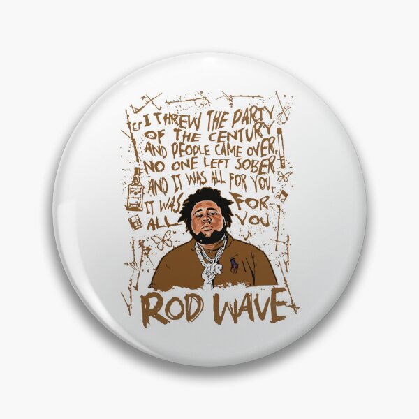 Artikelvorschau, Rod Wave - Songtext-Illustration entworfen und verkauft von doplnmfop.