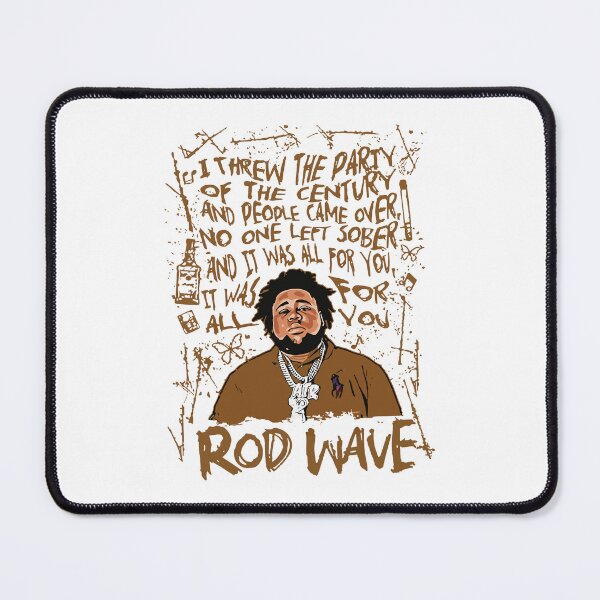 Item preview, Rod Wave Lyrics Illustration designed and sold by doplnmfop.