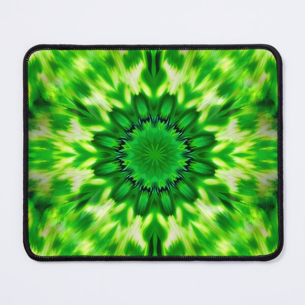 Item preview, Neon green kaleidoscope pattern designed and sold by patterncrow.