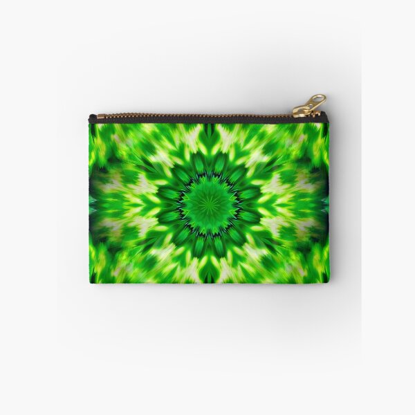 Item preview, Neon green kaleidoscope pattern designed and sold by patterncrow.