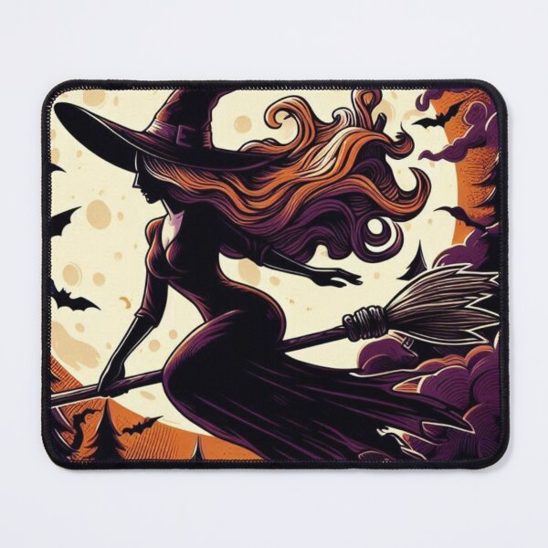 Item preview, Midnight Witch Flying Silhouette designed and sold by JavisSRDesign.