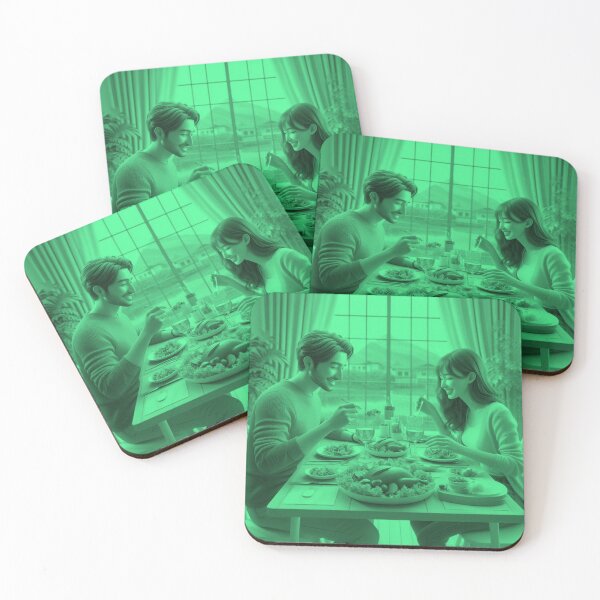 Item preview, Couple Enjoying a Romantic Dinner at Home designed and sold by choder61.