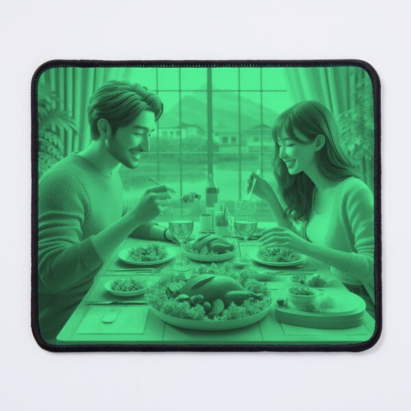 Item preview, Couple Enjoying a Romantic Dinner at Home designed and sold by choder61.