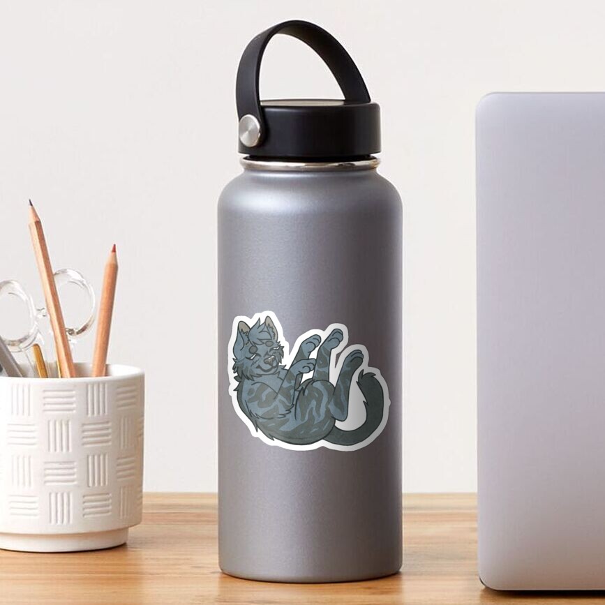 Gray Tabby Cat Sticker