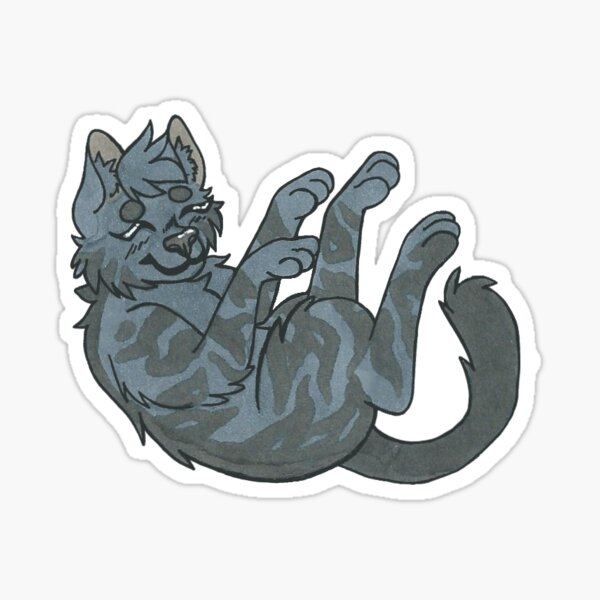 Gray Tabby Cat Sticker