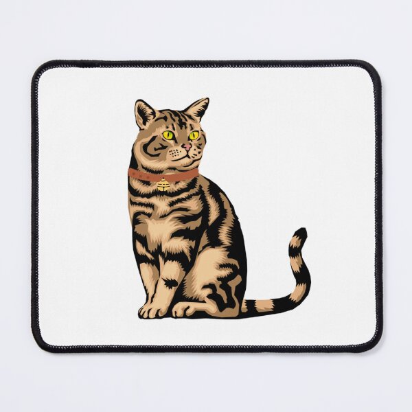 Item preview, Cute Tabby Cat Stickers Stickers - for Car, Phone, Water Bottle, Laptop - Kitty Kitten Cat designed and sold by Playful Strokes pom@pom.