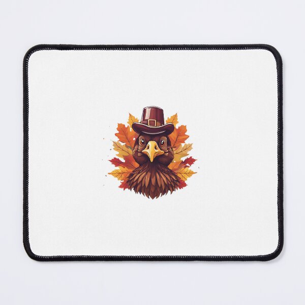 Item preview, Eagle Portrait with Autumn Leaves and a Hat, funn, gifts , autumn,  designed and sold by Ewelina  Niemiec.