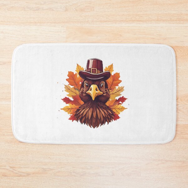 Item preview, Eagle Portrait with Autumn Leaves and a Hat, funn, gifts , autumn,  designed and sold by Ewelina  Niemiec.