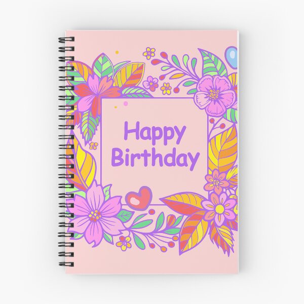 Item preview, Happy Birthday, Hello Autumn Holiday Thanksgiving cute wreath flowers, Cozy Fall Art leaves cartoon design designed and sold by sofiartmedia.