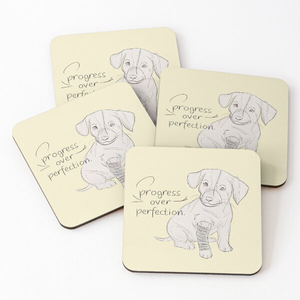 Item preview, Persevering Puppy: Progress Over Perfection designed and sold by KennerTH.