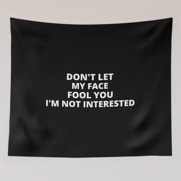 Item preview, I'm not interested t-shirt tee top shirt designed and sold by OAKDEN.