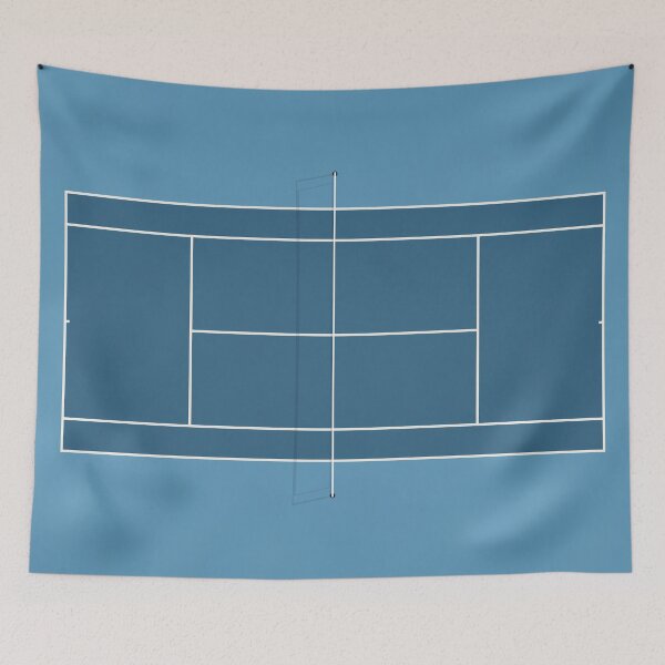 Artikelvorschau, Illustration zum Australian Open-Tennisplatz entworfen und verkauft von archetype prints.