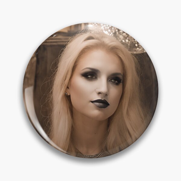 Artikelvorschau, Gothic in schwarz-goldener Spitzenrobe mit Kugeln entworfen und verkauft von Jennifer Morcom.
