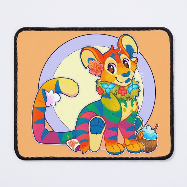 Item preview, Tropical Plushie Rainbow Kougra designed and sold by wallabytea.