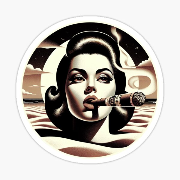Artikel-Vorschau von Smoking Woman Retro, designt und verkauft von Kobeko.