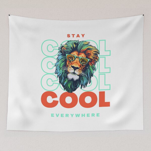 Item preview, stay cool everywhere - cool lion designed and sold by D-lion.