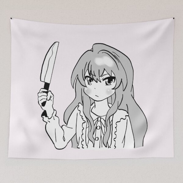Item preview, Ransroom draws monochrome knife Taiga Aisaka / toradora! designed and sold by RansRoom.