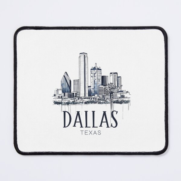 Item preview, Dallas Texas Skyline - Lineart designed and sold by GoodOldVintage.