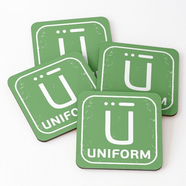 Item preview, NATO phonetic alphabet - Letter U + Morse Code designed and sold by studio838.