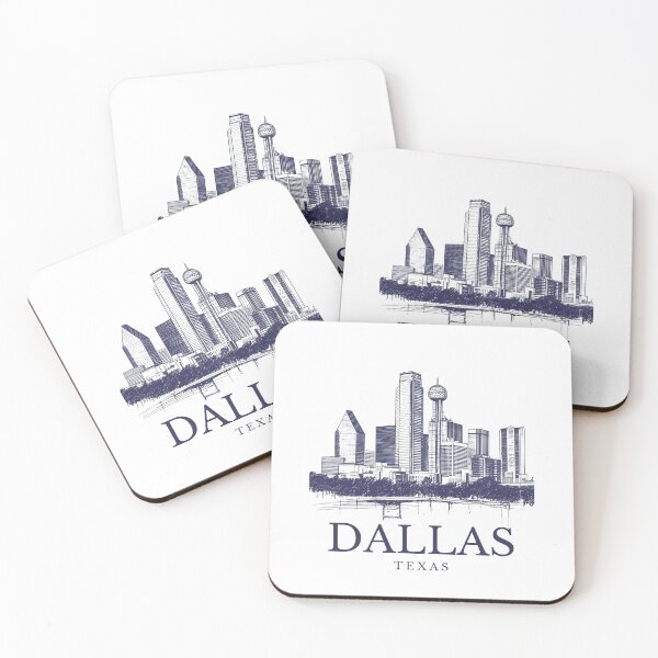 Item preview, Dallas Texas Skyline - Lineart  designed and sold by GoodOldVintage.