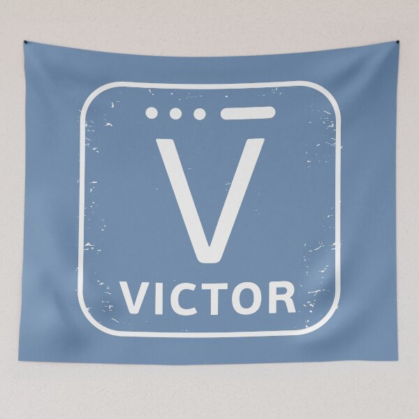 Item preview, NATO phonetic alphabet - Letter V + Morse Code designed and sold by studio838.