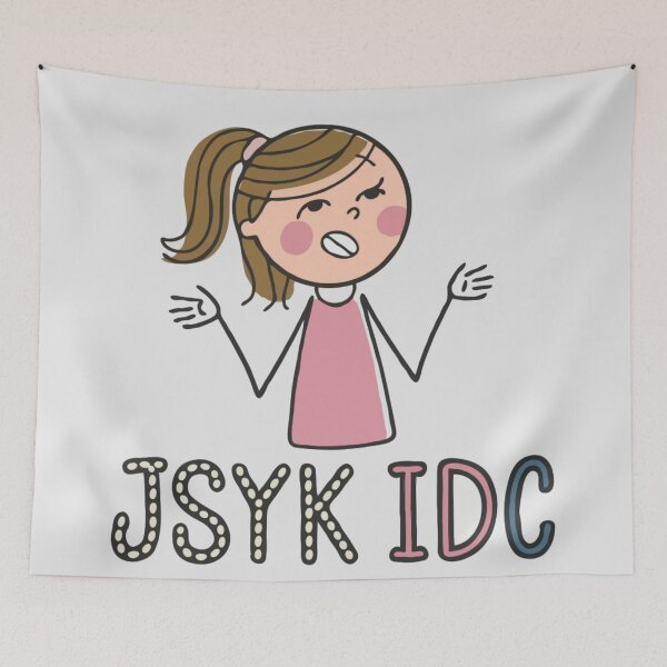 Item preview, JSYK IDC Funny Cartoon T-Shirt - Sarcastic Humor Tee for Teens & Adults designed and sold by Collision19.