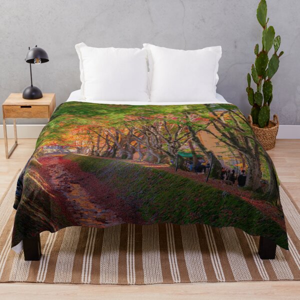 Item preview, Vibrant Autumn Pathway in Japan designed and sold by pepperonishots.