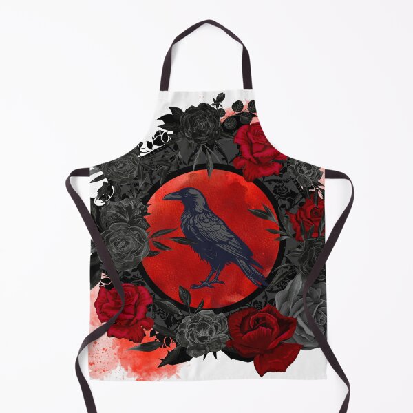 Item preview, Raven and Roses in Crimson Moonlight designed and sold by Sia's Shadow Gallery.