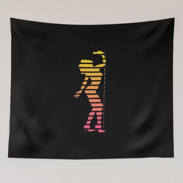 Item preview, Sexy Singer Babe Silhouette Lines Duotone Design designed and sold by Endorfin Garment.