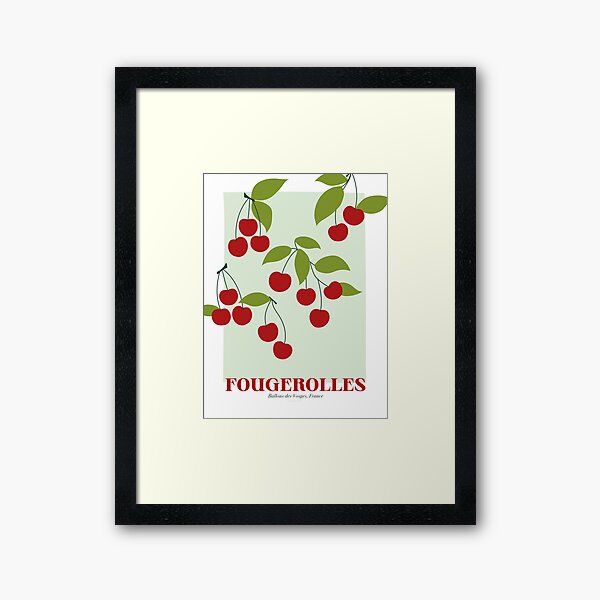 Item preview, ville de fougerolles, cerises, Griottines Vosges designed and sold by manonpradier.