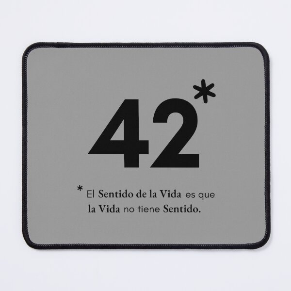 Item preview, 42 - The Meaning of Life (Spanish - Black) designed and sold by Esenzeal.