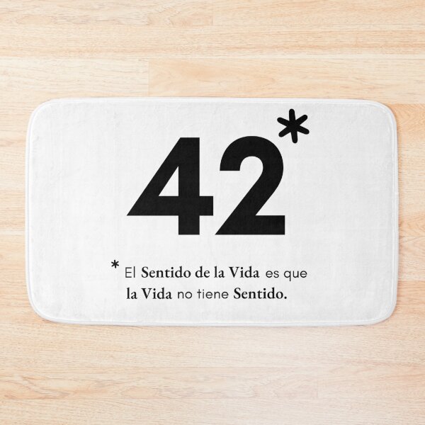 Item preview, 42 - The Meaning of Life (Spanish - Black) designed and sold by Esenzeal.