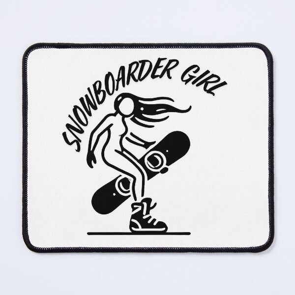Item preview, Snowboarder girl with snowboard designed and sold by NebulaLabs.