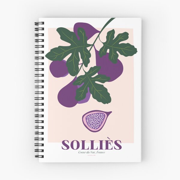 Item preview, poster illustration figs of solliès, var, french riviera designed and sold by manonpradier.