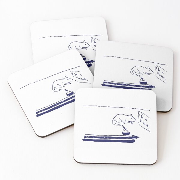 Item preview, Writing Mouse Navy Blue designed and sold by MagentaTwilight.