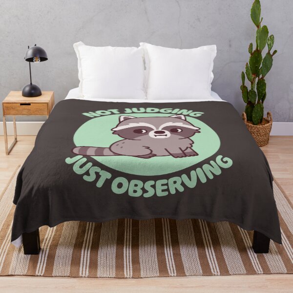 Item preview, Cute Raccoon Side Eye Not Judging Just Observing designed and sold by rustydoodle.