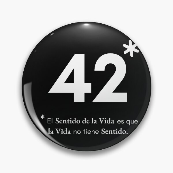 Item preview, 42 - The Meaning of Life (Spanish - White) designed and sold by Esenzeal.
