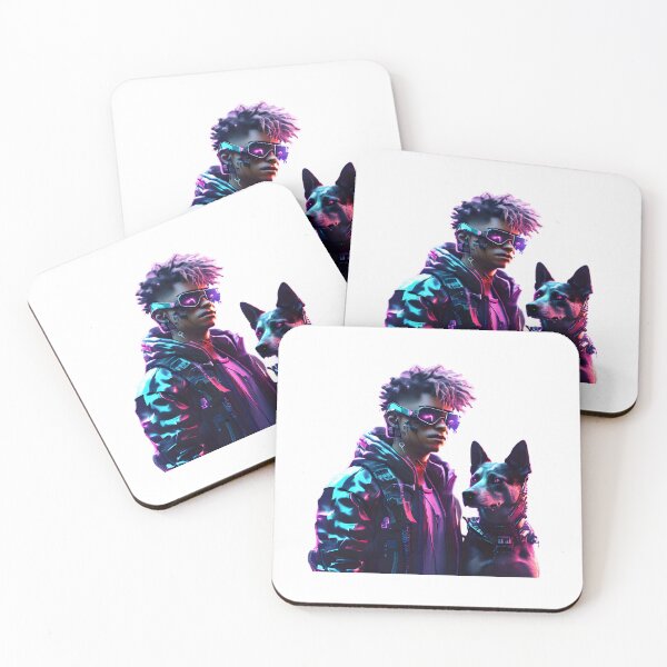 Item preview,   CyberPunk team dog and boy  designed and sold by CyberArtShop.