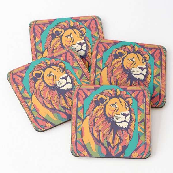 Item preview, Vibrant Lion designed and sold by ColorArtByEric.