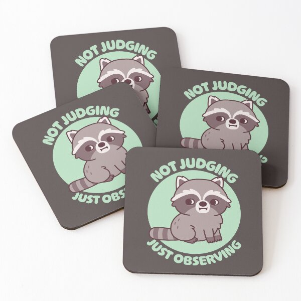 Item preview, Cute Raccoon Side Eye Not Judging Just Observing designed and sold by rustydoodle.
