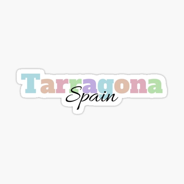 Tarragona Spain Travel Luggage Sticker