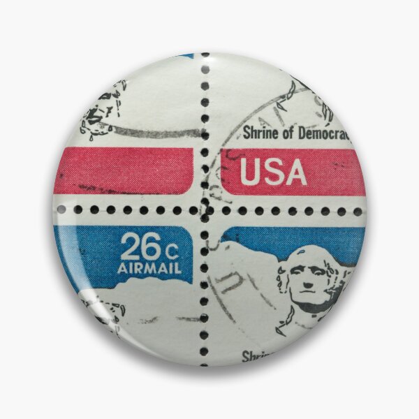 Item preview, Four identical american postage stamps of Mount Rushmore circa 1974 designed and sold by Photopat.