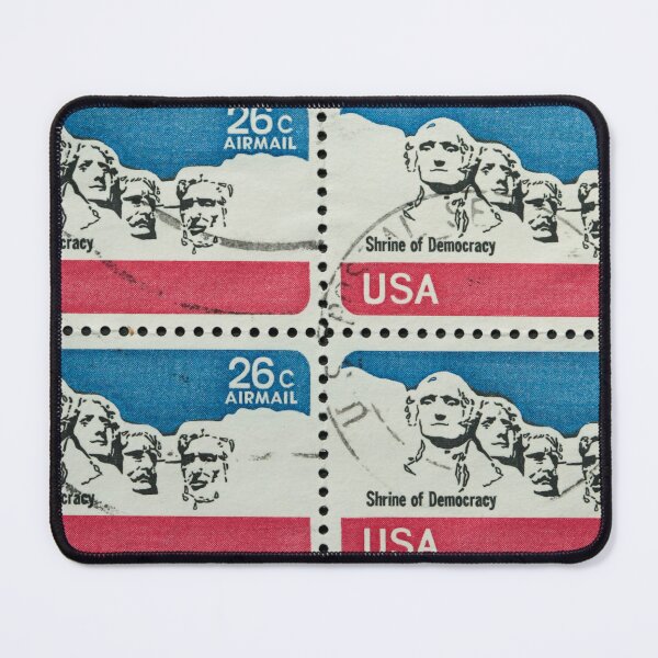 Item preview, Four identical american postage stamps of Mount Rushmore circa 1974 designed and sold by Photopat.